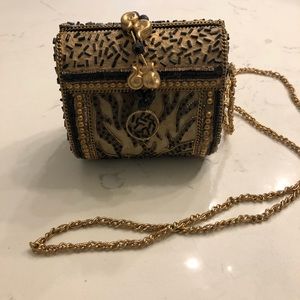 Ornate hand beaded and crafted evening bag
